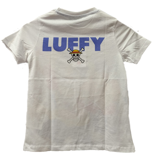 T-Shirt One Piece Luffy Bianca Bambini