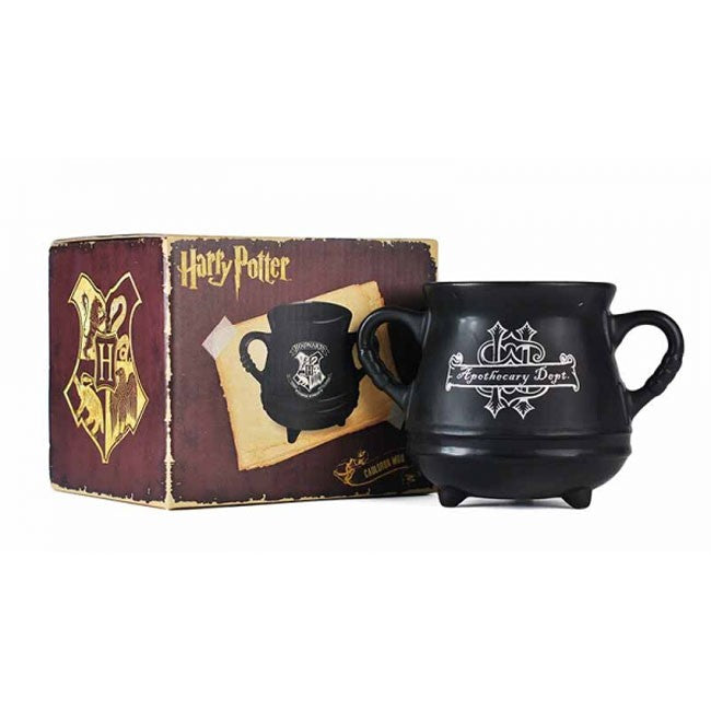Tazza calderone con stemma di hogwarts dorato Harry Potter
