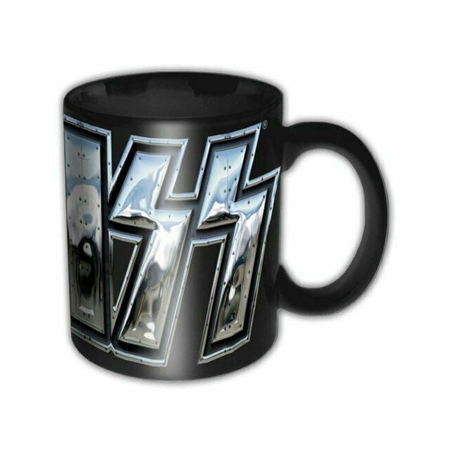 tazza Kiss nera con logo