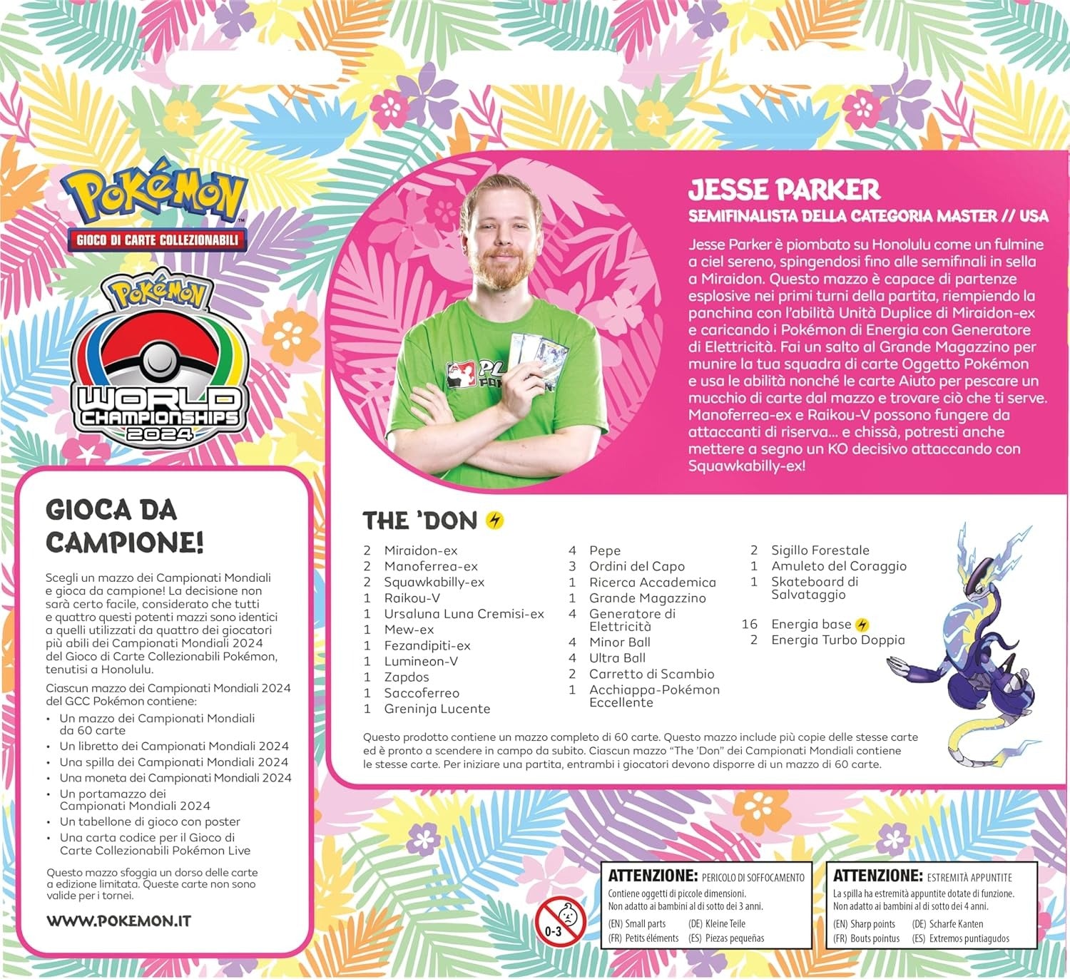Pokémon Mazzo dei campionati mondiali – Jesse Parker (The 'Don) 2024 (ITA)