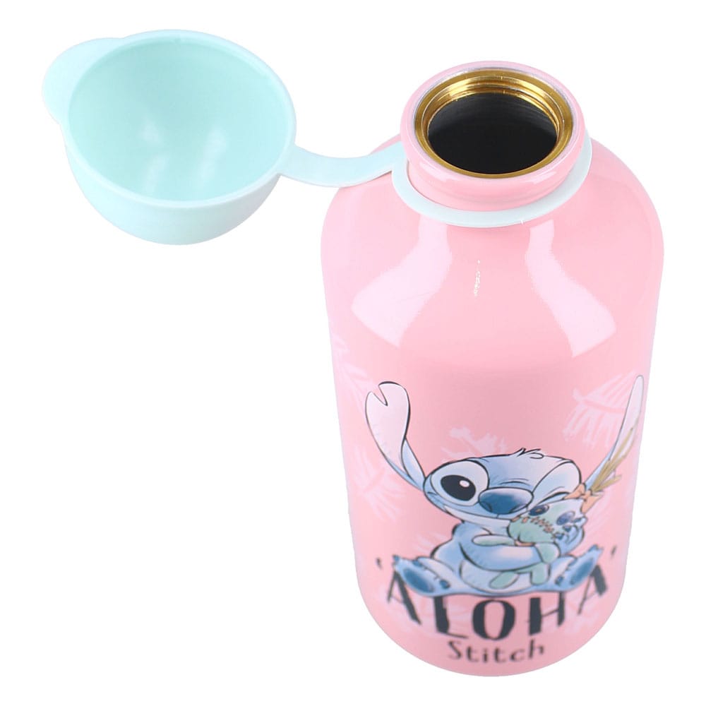 Bottiglia in alluminio Stitch Lilo e Stitch Disney rosa 500 ml
