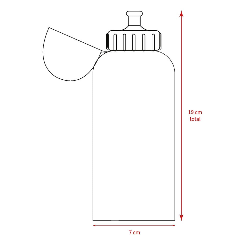 Bottiglia in alluminio Stitch Lilo e Stitch Disney rosa 500 ml