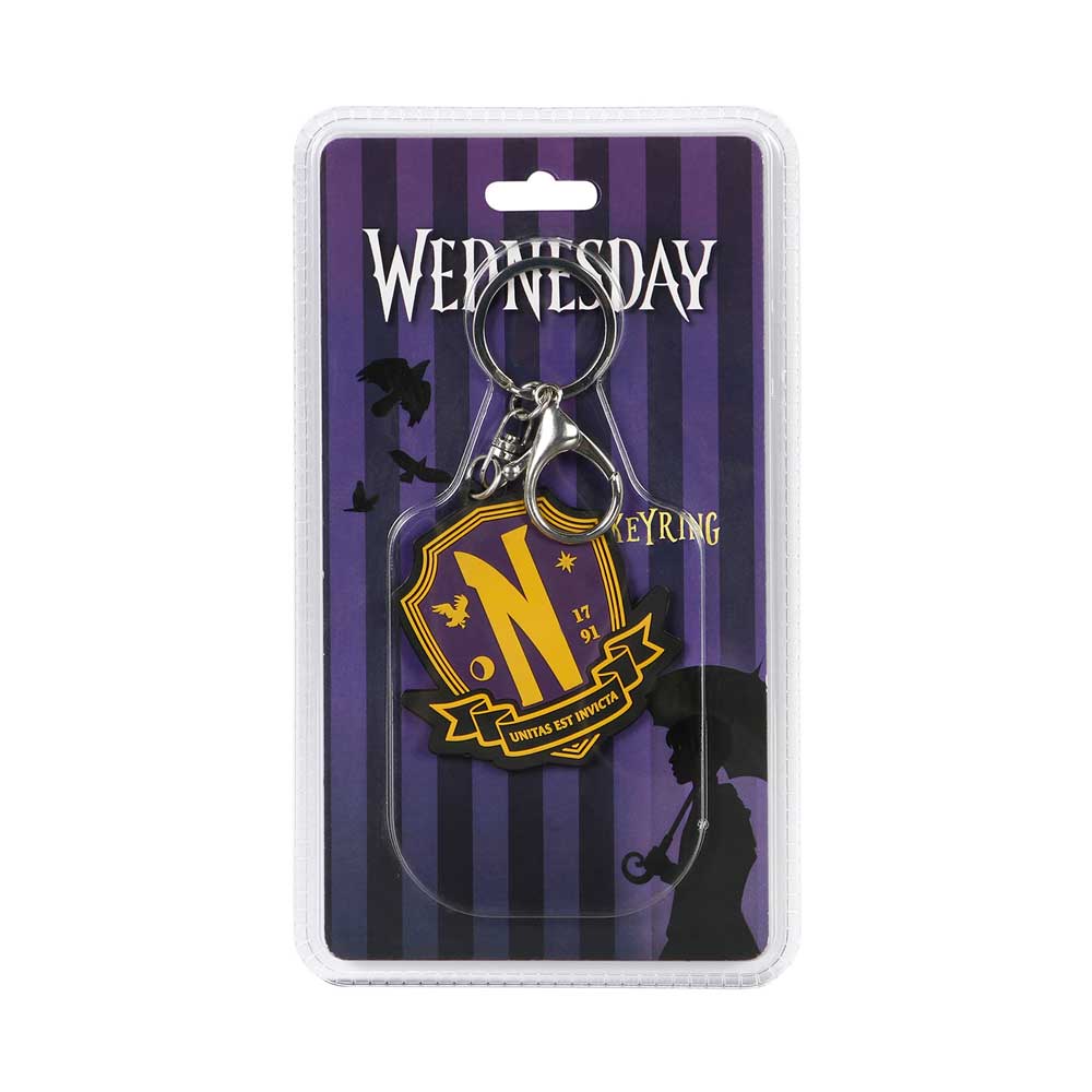Portachiavi in gomma Nevermore Mercoledì Wednesday