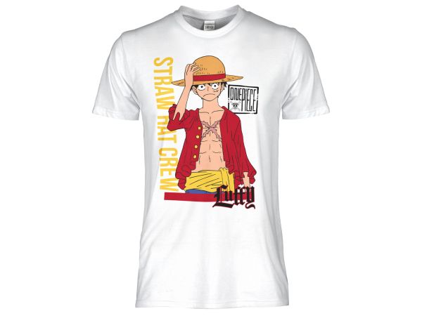 T-Shirt One Piece Luffy Straw Hat Crew Bambino
