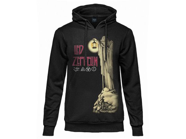 Felpa Led Zeppelin Hermit con Cappuccio e Tasche