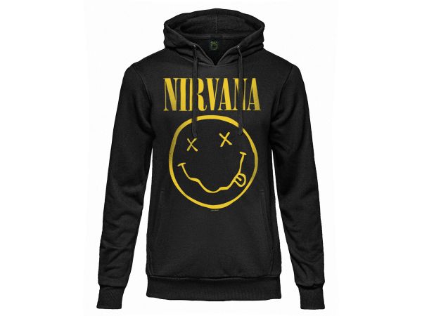 Felpa Nirvana Logo con cappuccio e tasche