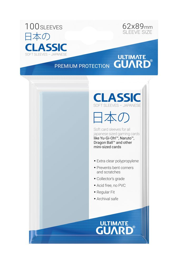 Ultimate Guard Classic Sleeves Japanese Size – 100 Bustine Protettive 62x89 mm