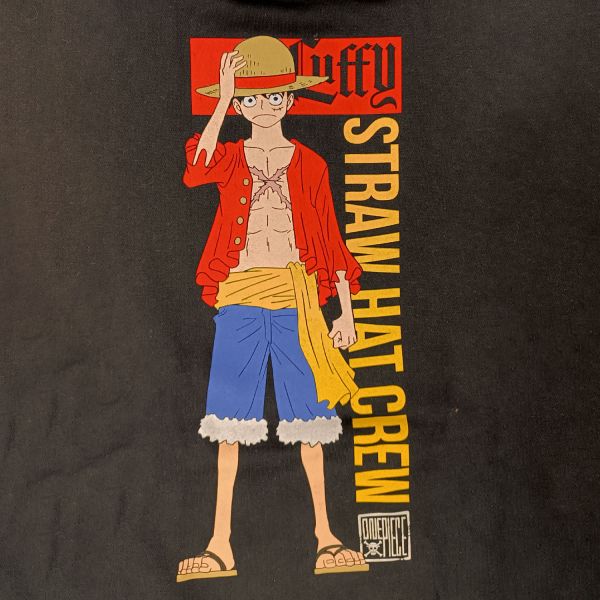 Felpa One Piece Luffy Straw Hat Crew con Cappuccio e tasche