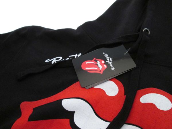 Felpa Rolling Stones Logo Lingua con Cappuccio e Tasche