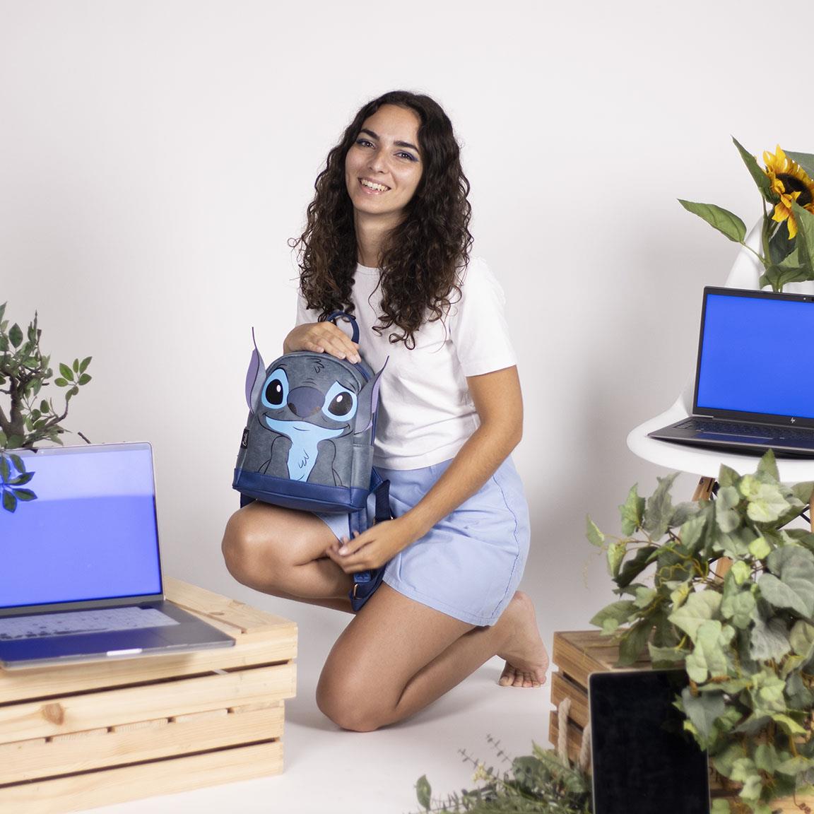 Zaino Stitch in Similpelle con Orecchie 3D – Disney