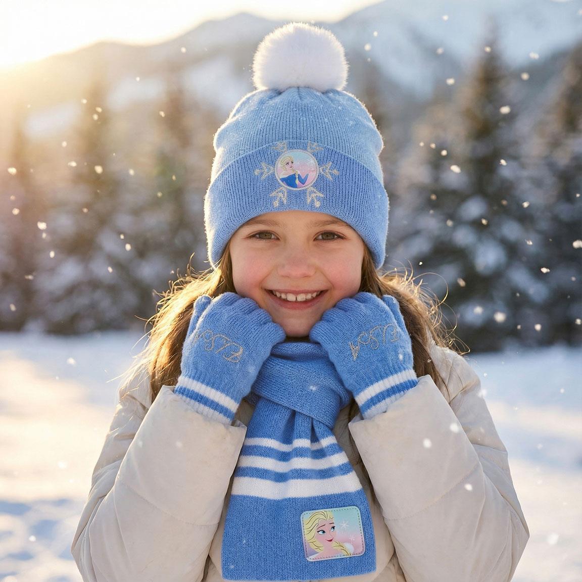 Set Invernale Disney Frozen 3 Pezzi – Cappello, Sciarpa e Guanti Cerdá