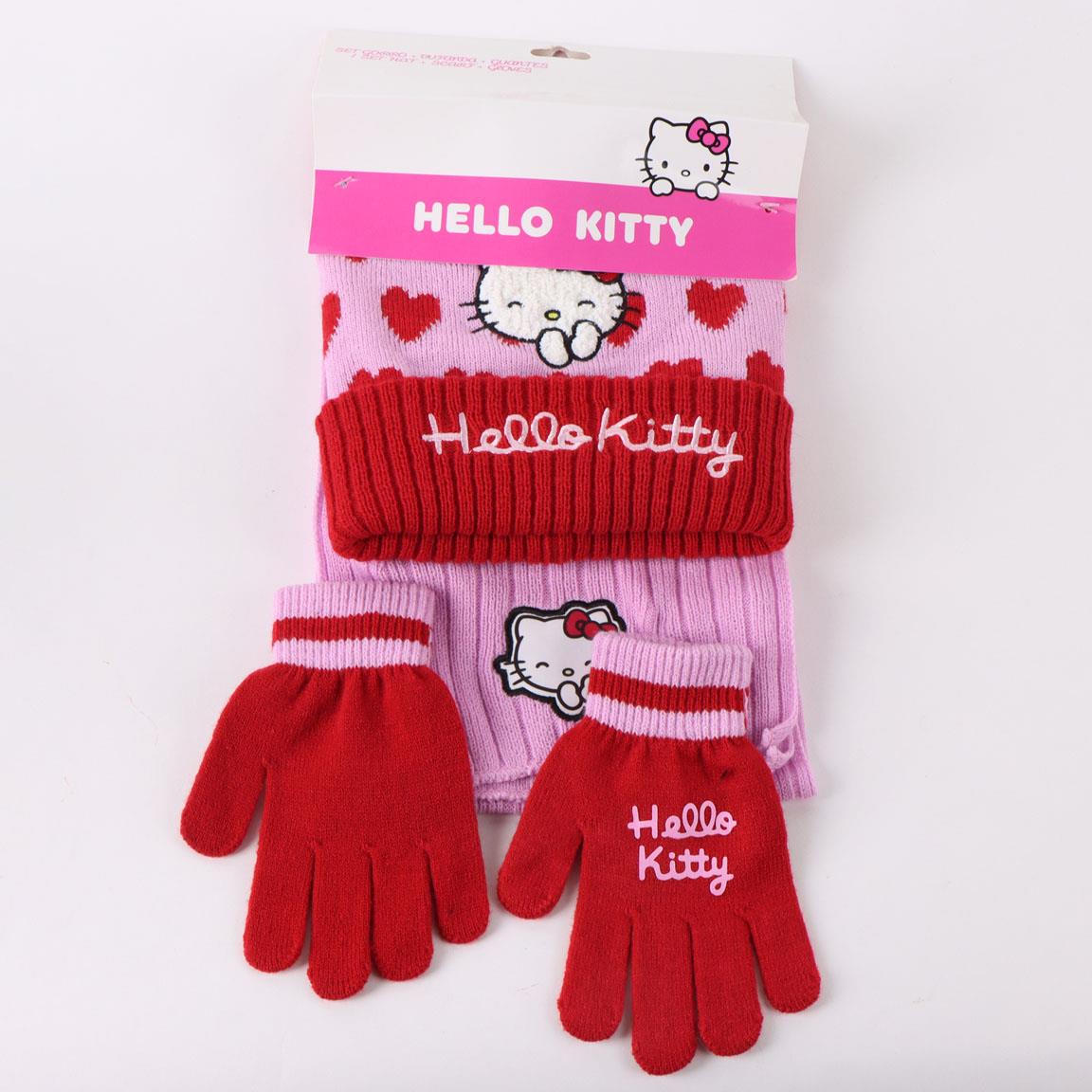 Set Invernale Hello Kitty 3 Pezzi – Cappello, Sciarpa e Guanti Cerdá