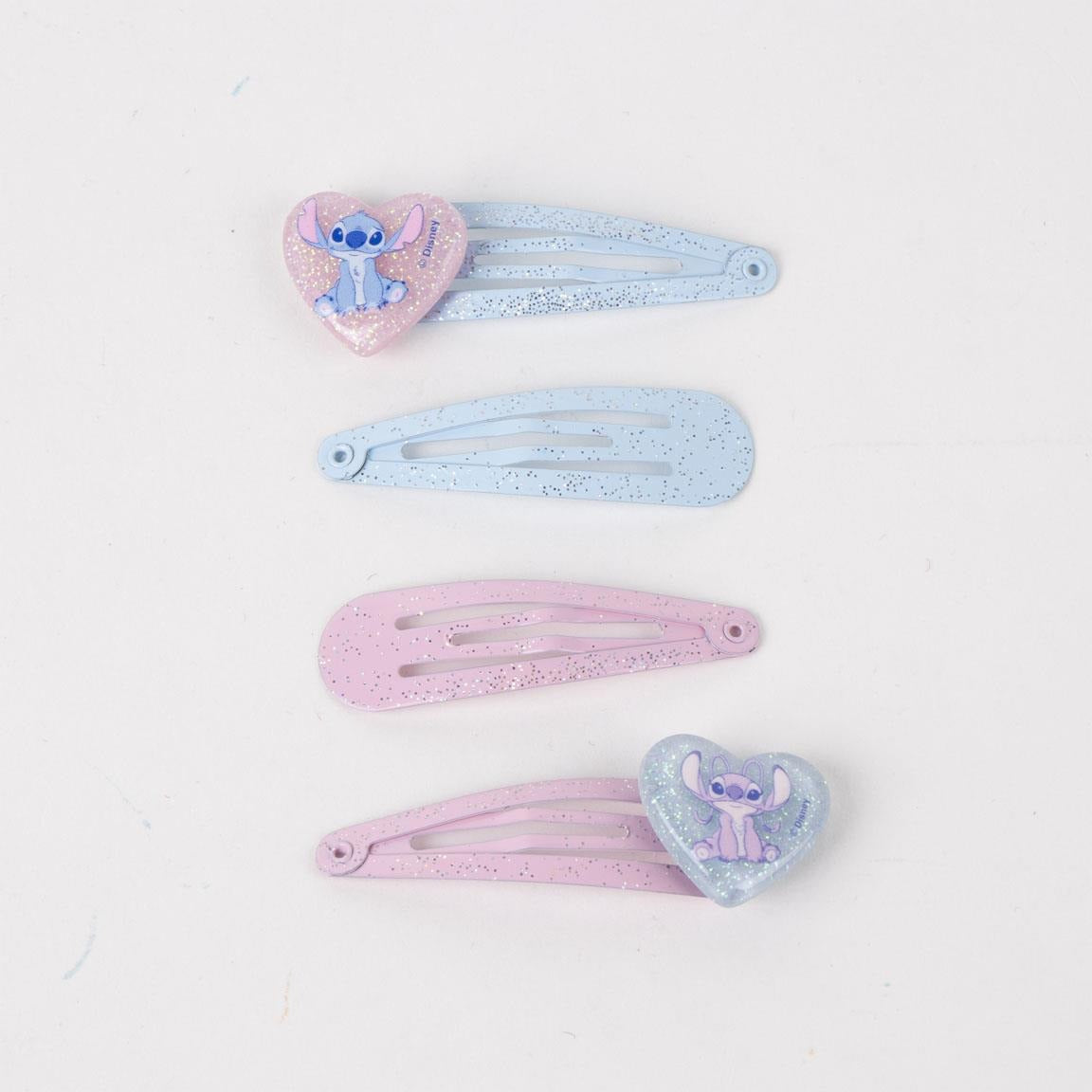 Set Accessori per Capelli Lilo e Stitch Disney (Fermagli ed Elastici)