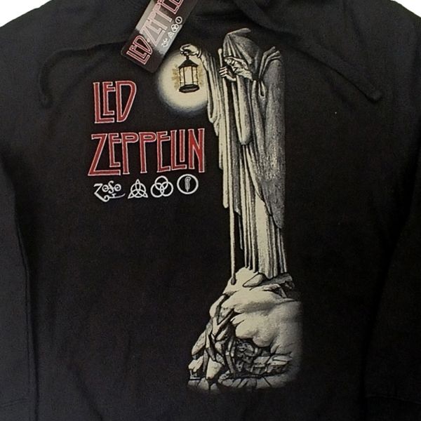 Felpa Led Zeppelin Hermit con Cappuccio e Tasche