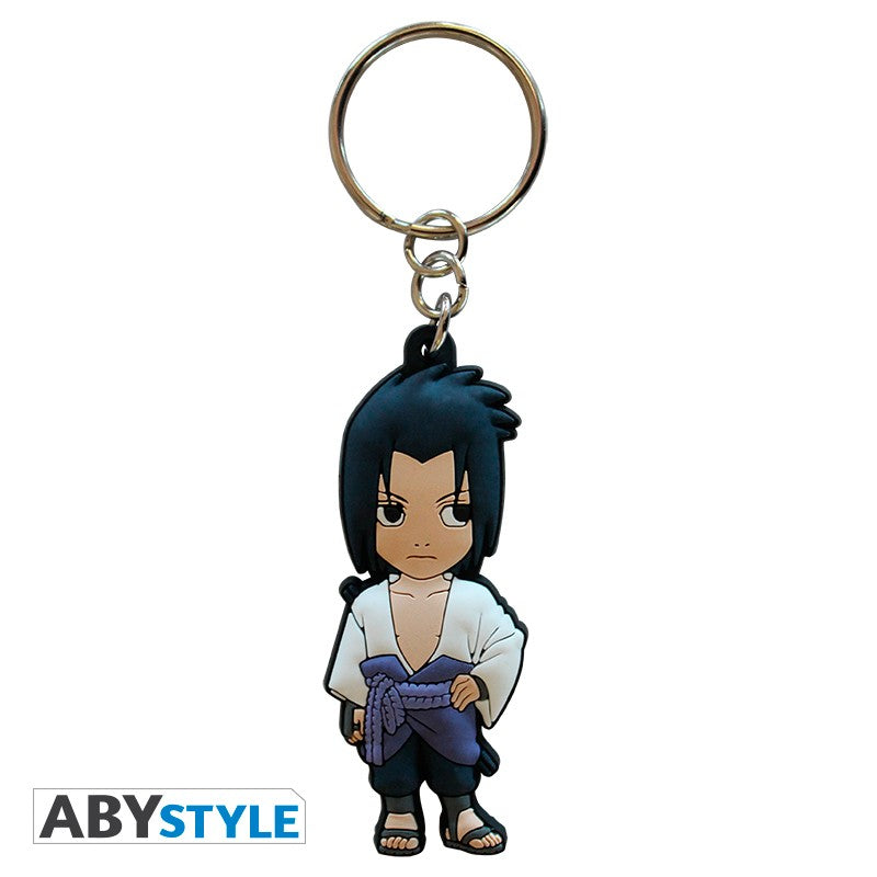 Portachiavi Sasuke in gomma Naruto Shippuden