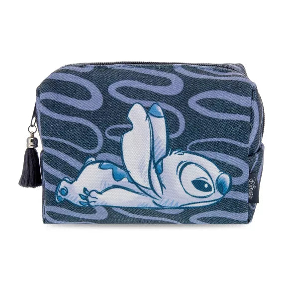 Borsa per cosmetici Stitch in denim Mad Beauty Disney