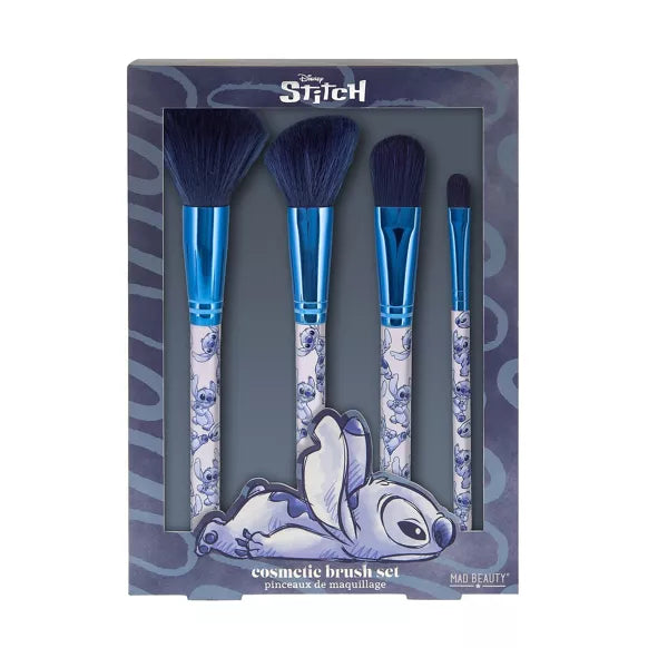 Set di pennelli cosmetici denim Stitch Mad Beauty Disney