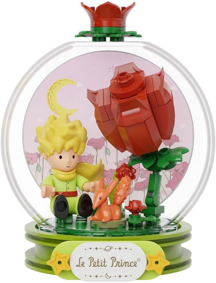 Il piccolo principe set costruzioni rosa 14cm