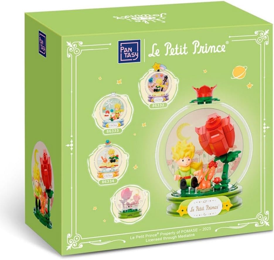 Il piccolo principe set costruzioni rosa 14cm