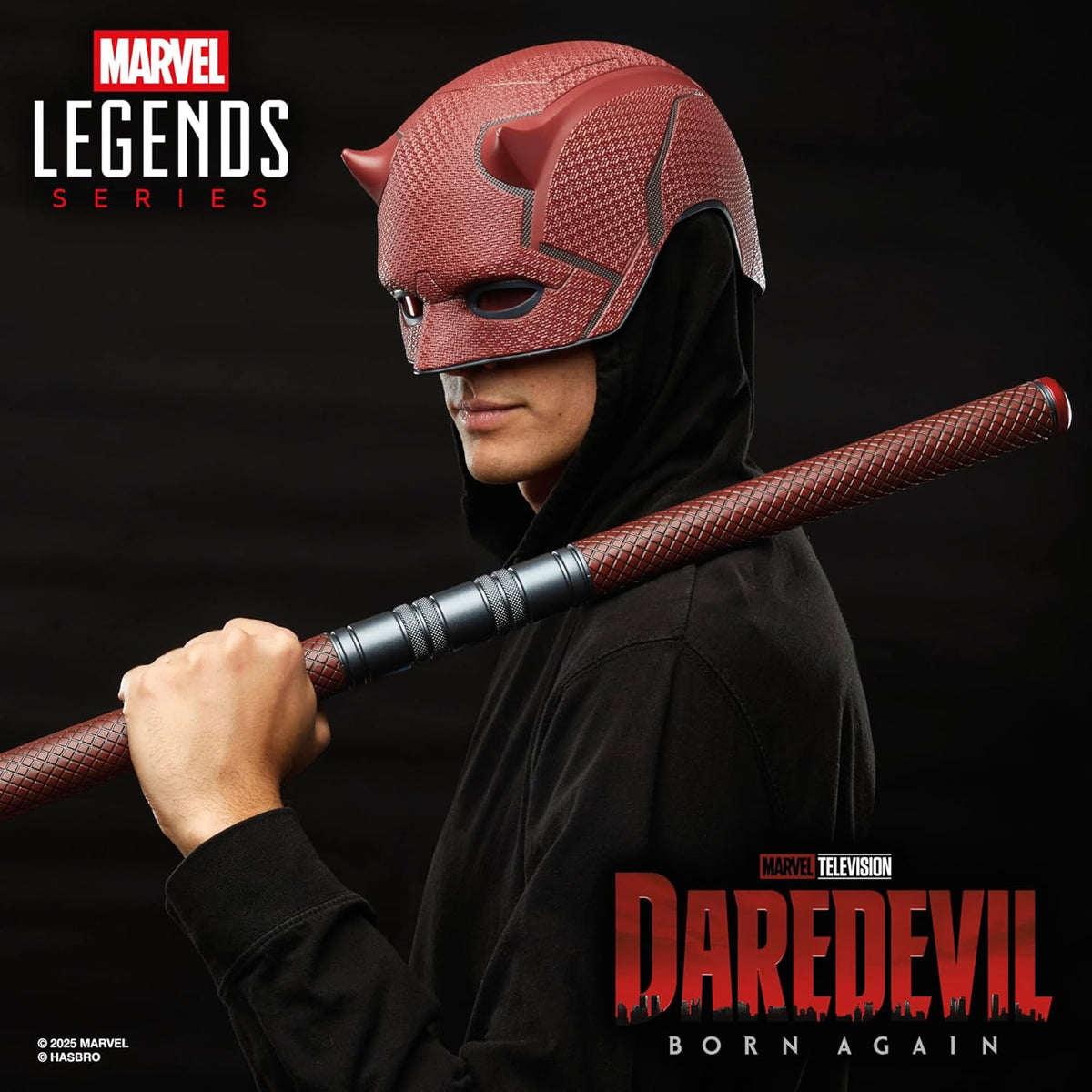 Maschera e Manganello Cosplay Marvel Legends Daredevil: Rinascita Hasbro 1:1