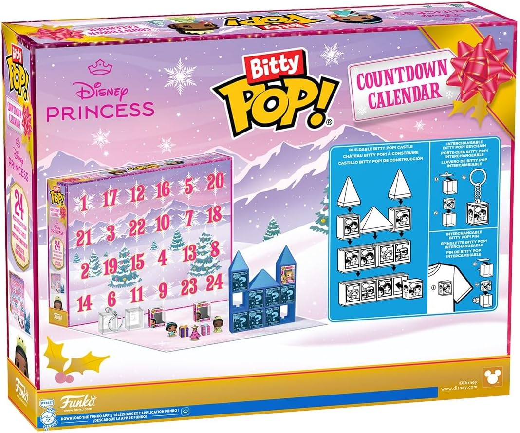 Calendario Dell'Avvento Disney Princess Bitty POP! Advent Calendar Countdown Disney