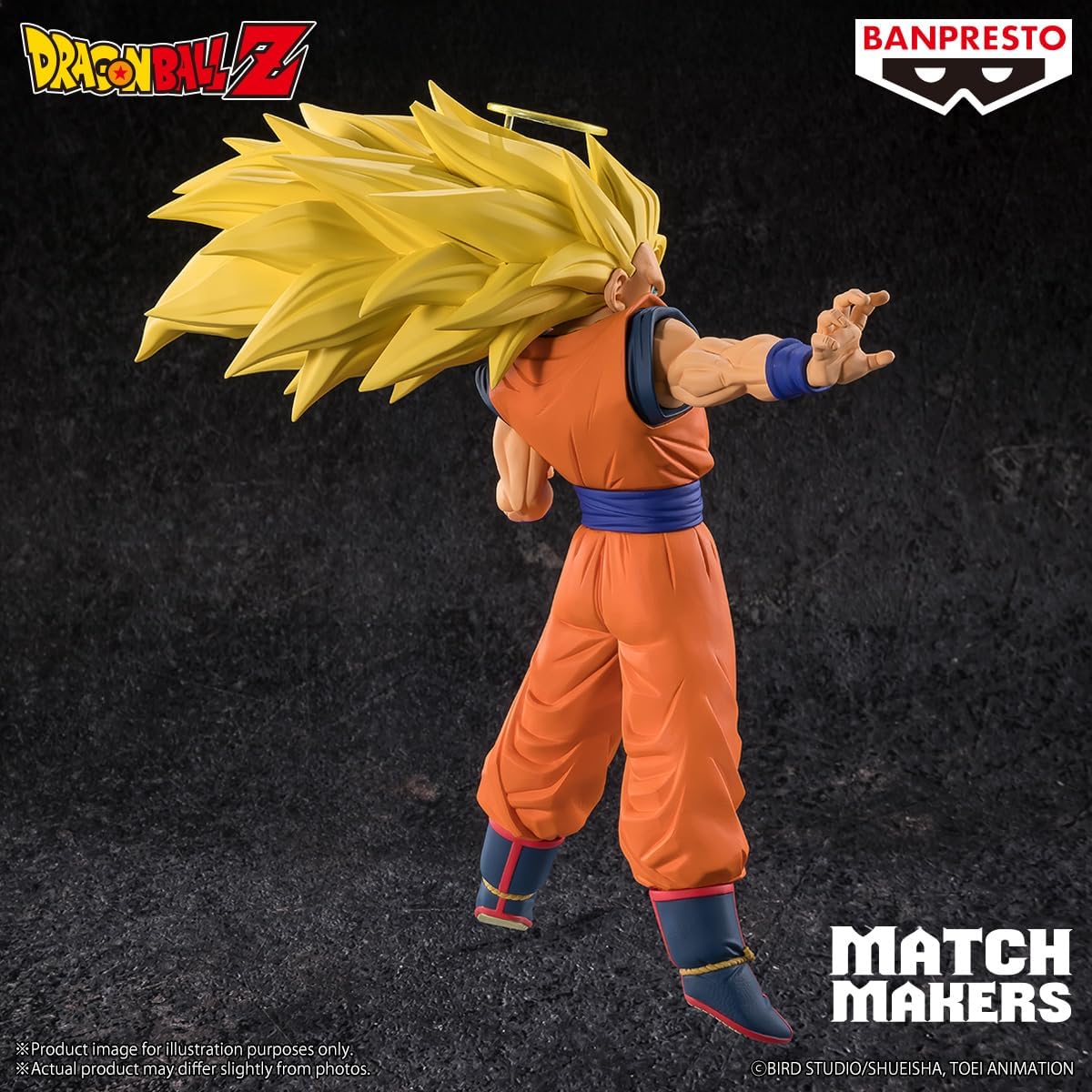 Dragon Ball Z Match Makers Super Saiyan 3 Son Goku Statua 17Cm