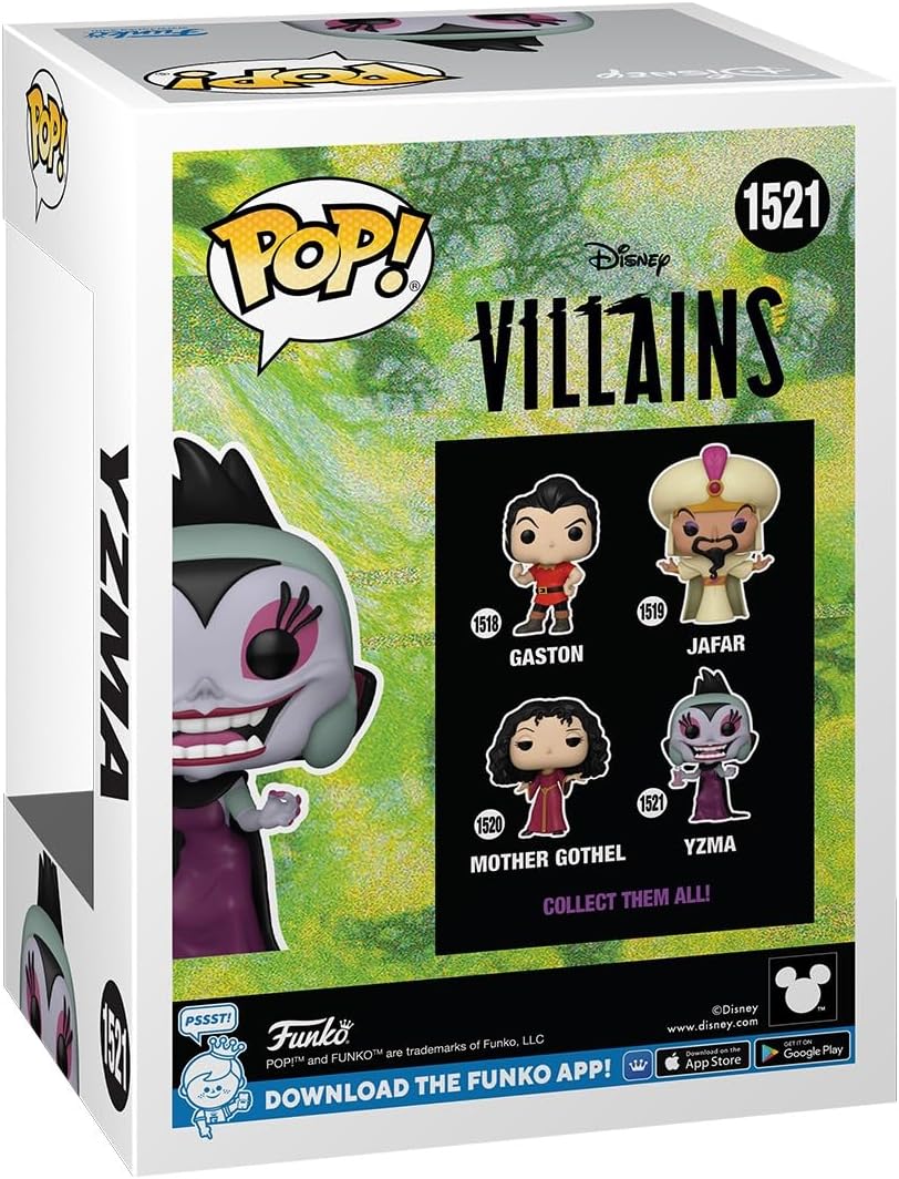 Funko Pop Yzma 1521 villains Disney Le follie dell'imperatore