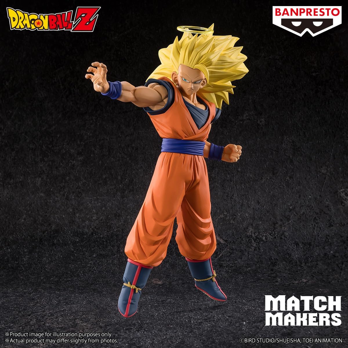 Dragon Ball Z Match Makers Super Saiyan 3 Son Goku Statua 17Cm
