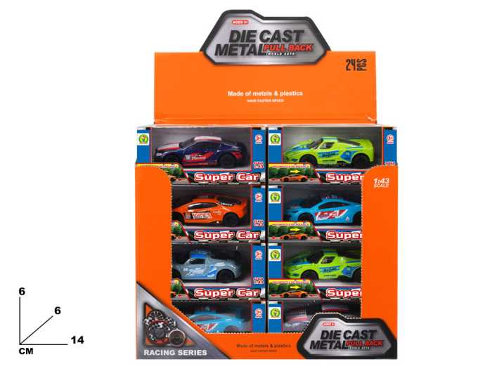 Super Car Die-Cast – Modellino Auto Sportiva in Metallo da Collezione