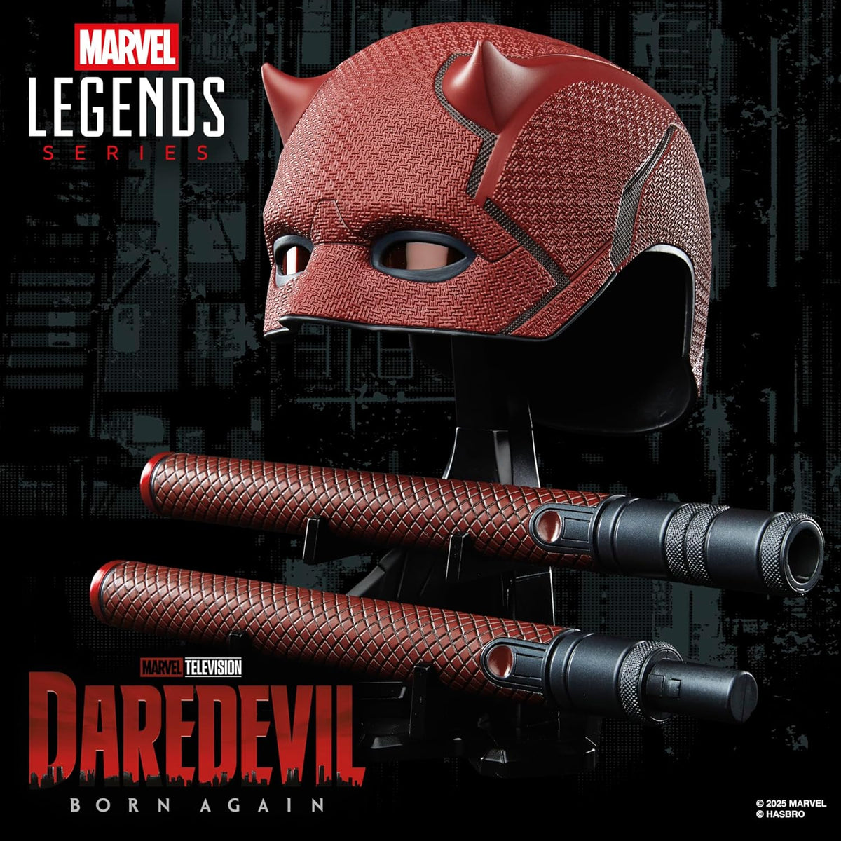 Maschera e Manganello Cosplay Marvel Legends Daredevil: Rinascita Hasbro 1:1