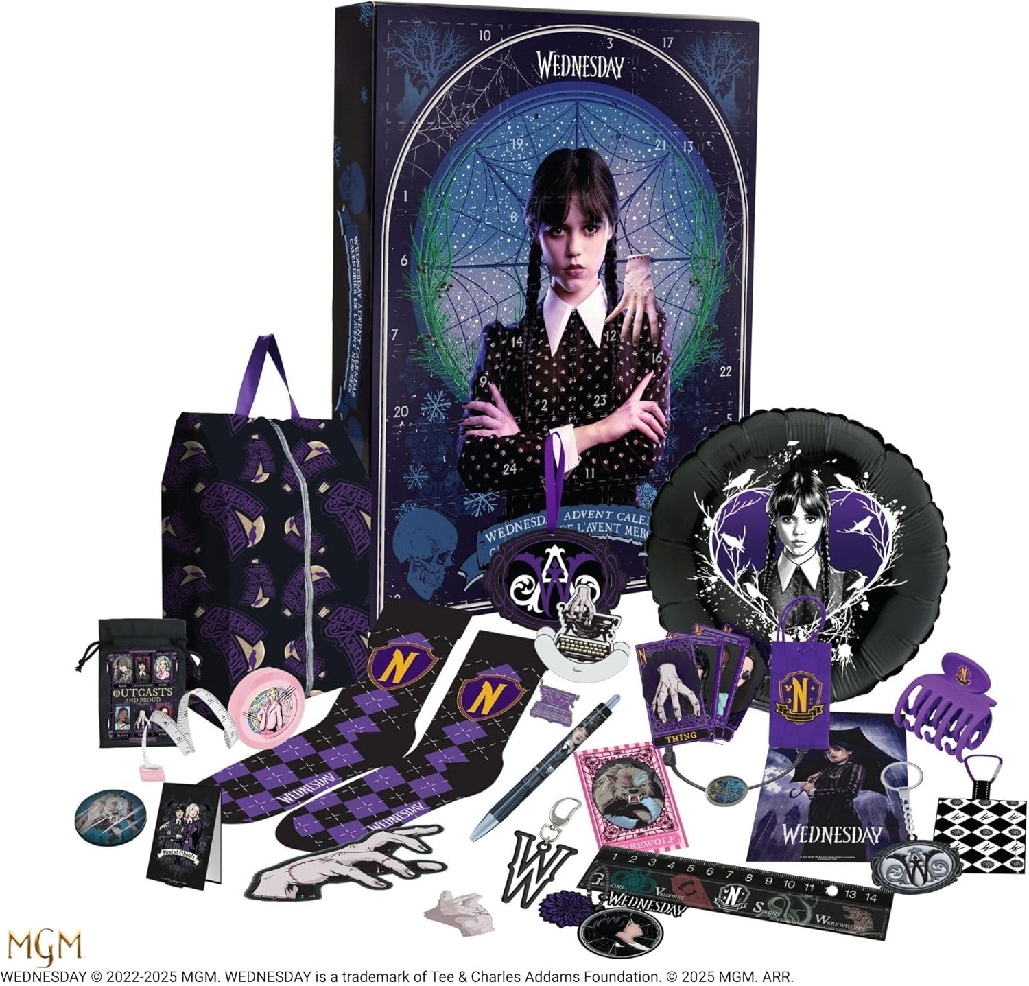 Calendario dell'Avvento Mercoledì Addams 2025 - Licenza ufficiale