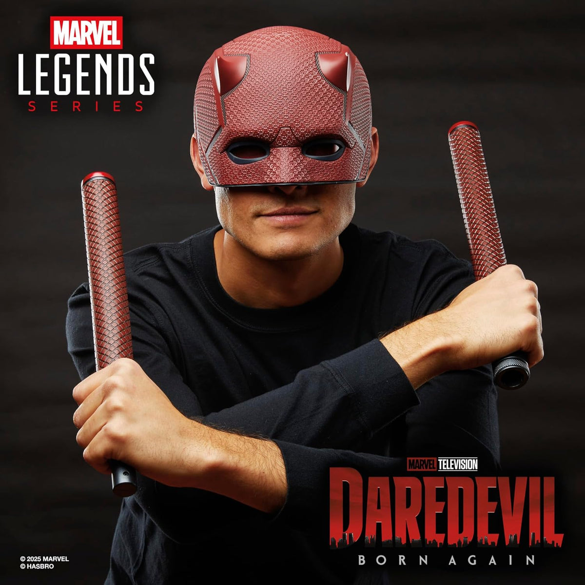 Maschera e Manganello Cosplay Marvel Legends Daredevil: Rinascita Hasbro 1:1