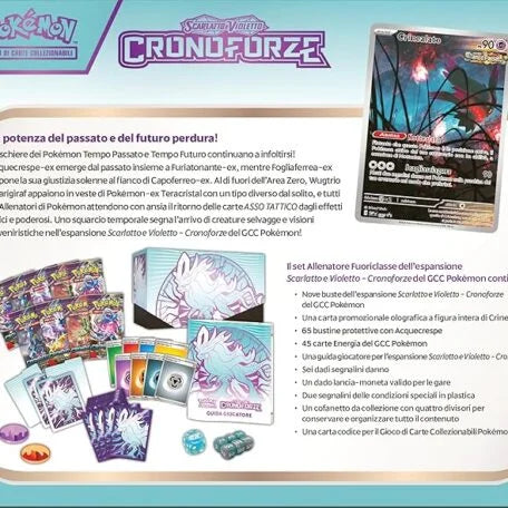 Set Allenatore Fuoriclasse Acquecrespe Cronoforze Pokémon Scarlatto e Violetto – Italiano