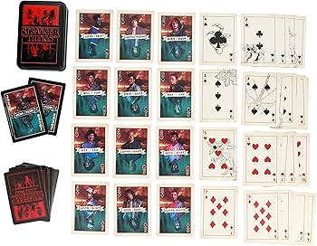 Carte da Gioco Stranger Things Serie Netflix Tin Box