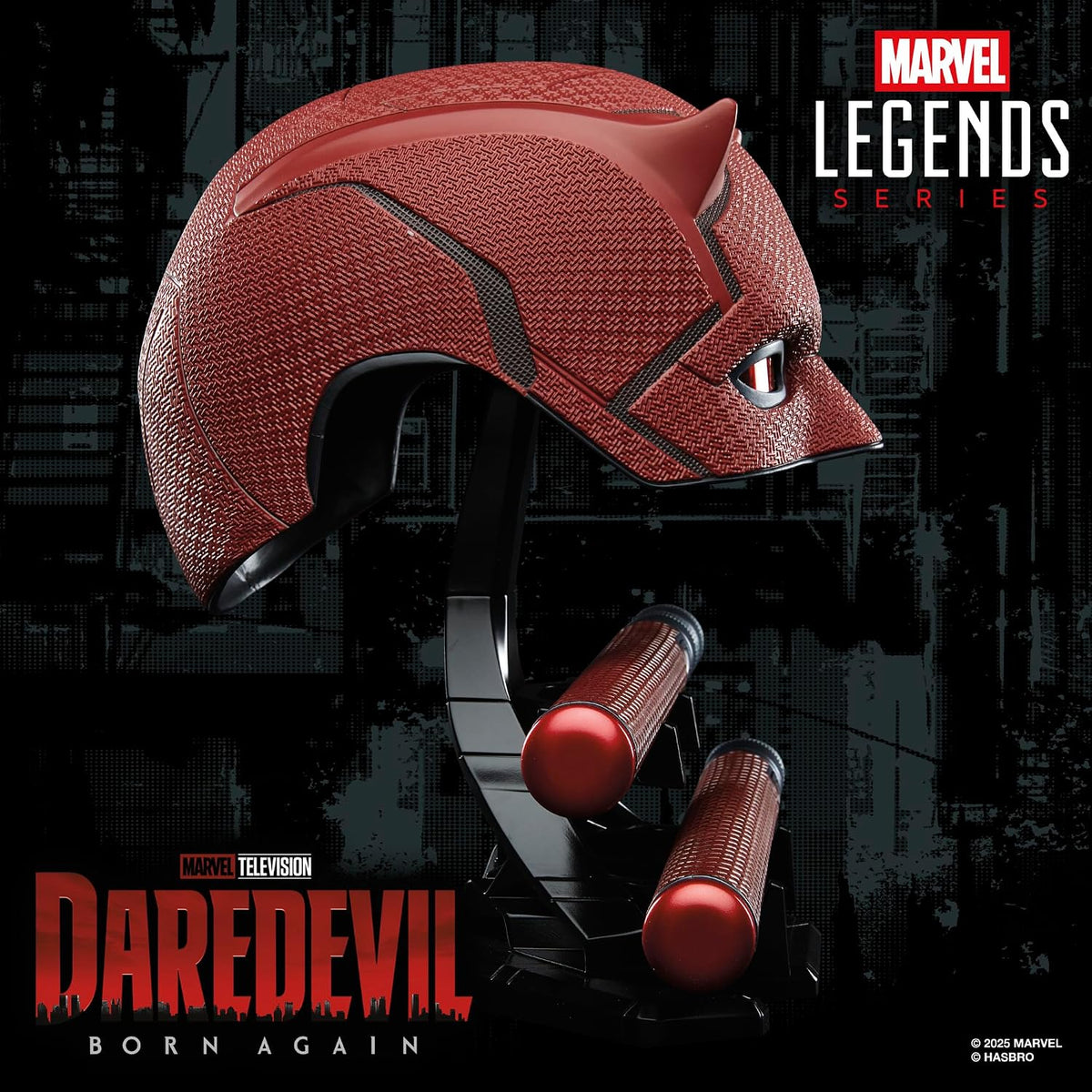 Maschera e Manganello Cosplay Marvel Legends Daredevil: Rinascita Hasbro 1:1