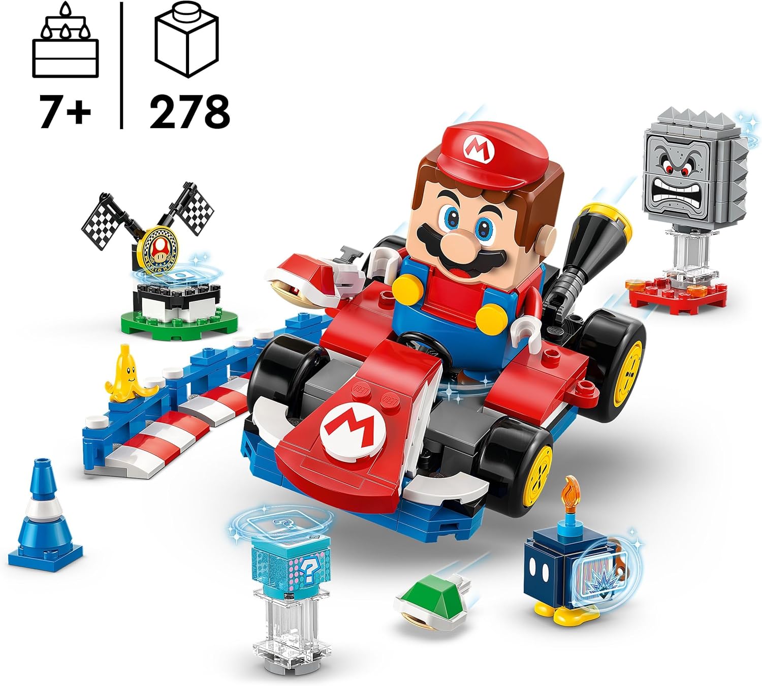 LEGO SUPER MARIO  MARIO KART: MARIO INTERATTIVO E KART STANDARD