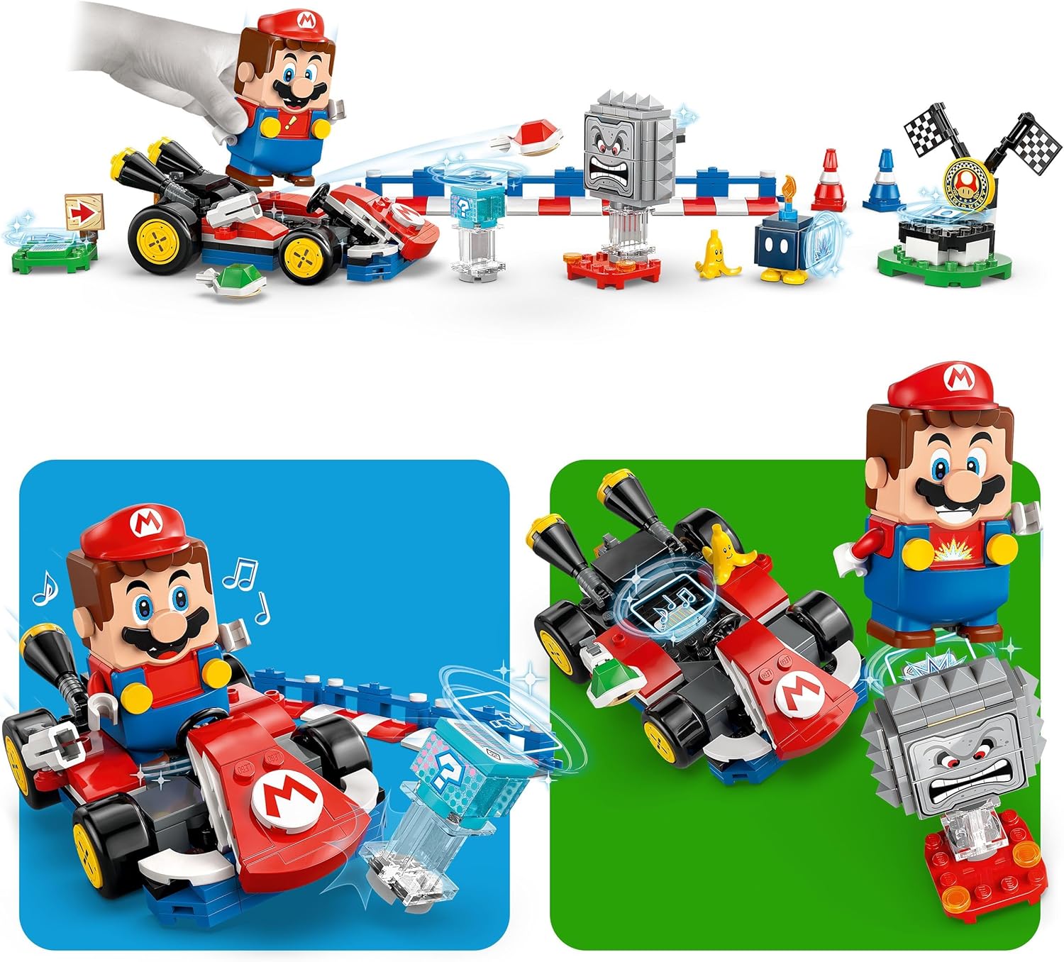 LEGO SUPER MARIO  MARIO KART: MARIO INTERATTIVO E KART STANDARD