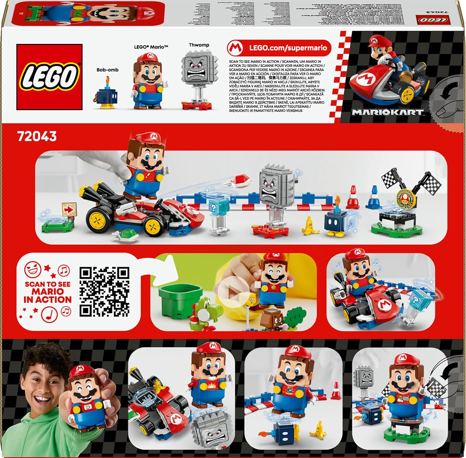 LEGO SUPER MARIO  MARIO KART: MARIO INTERATTIVO E KART STANDARD