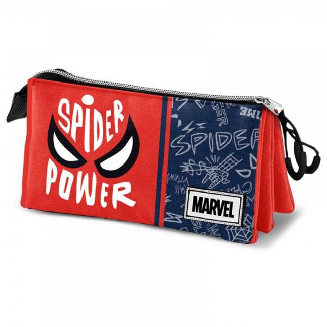 Astuccio Spiderman Marvel Spider Power 3 scomparti