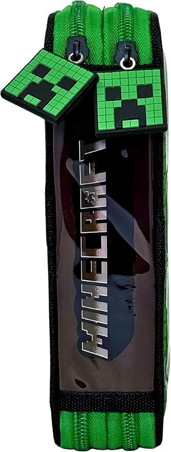Astuccio 2 scomparti con accessori Creeper Minecraft