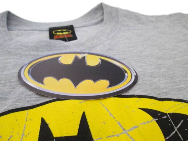 T-shirt Grigia Batman Logo Vintage