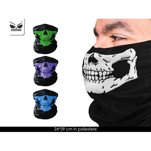 Bandana collo scheletro