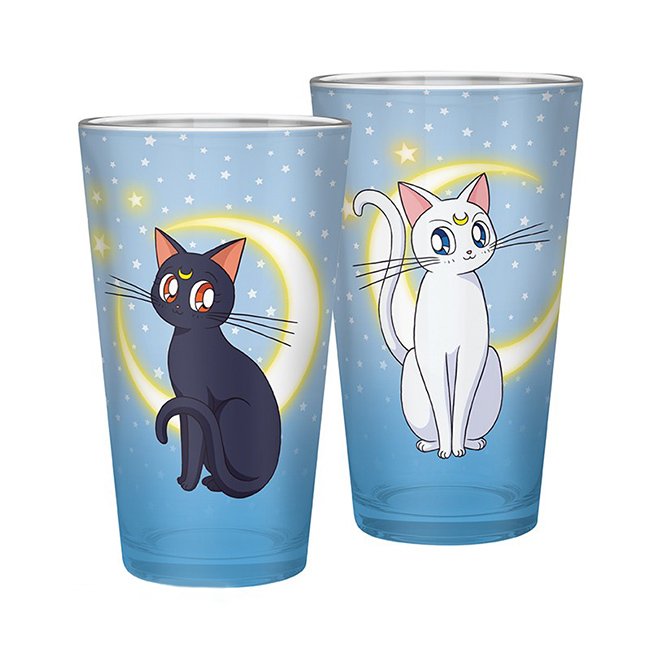 Bicchiere grande in Vetro Salilor Moon 400ml Luna e Artemis