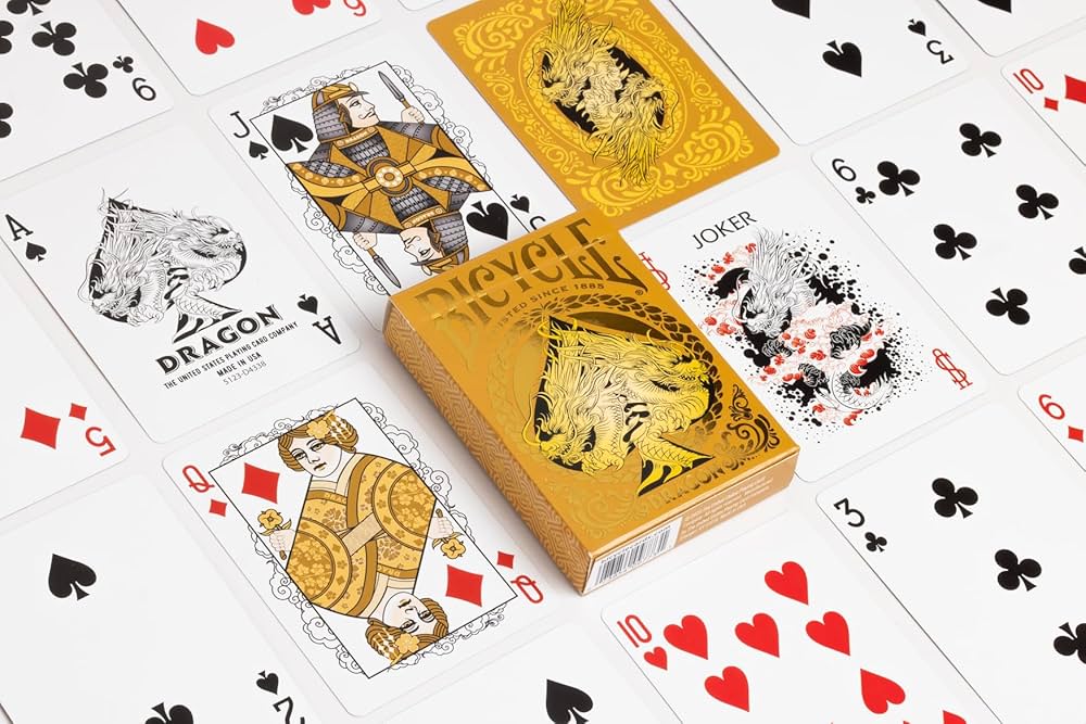 Bicycle Carte da Gioco Dragon Oro