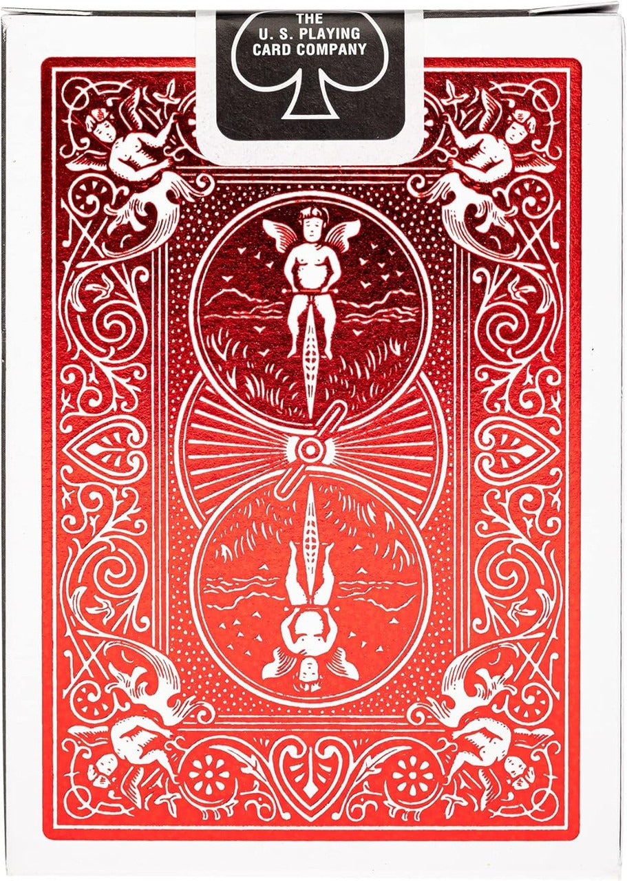 Bicycle Carte da Gioco Metalluxe Foil Back Crimson