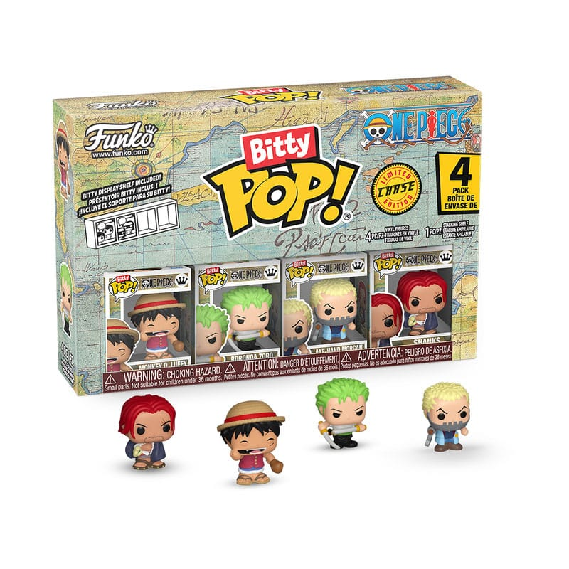 Funko Pop Bitty Pop! One Piece Luffy 4-Pack – Mini Figure da 2,5 cm