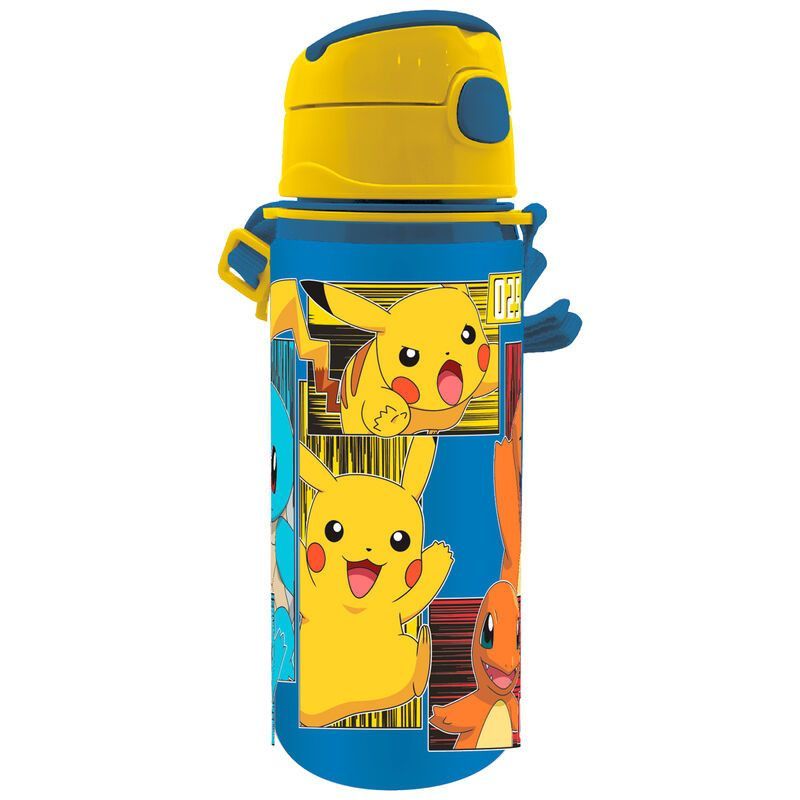 Borraccia in alluminio con cannuccia Pokemon 600 ml