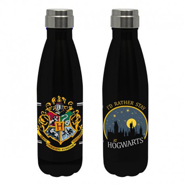 Bottiglia Termica Id Rather Stay At Hogwarts Logo 500ml Harry Potter