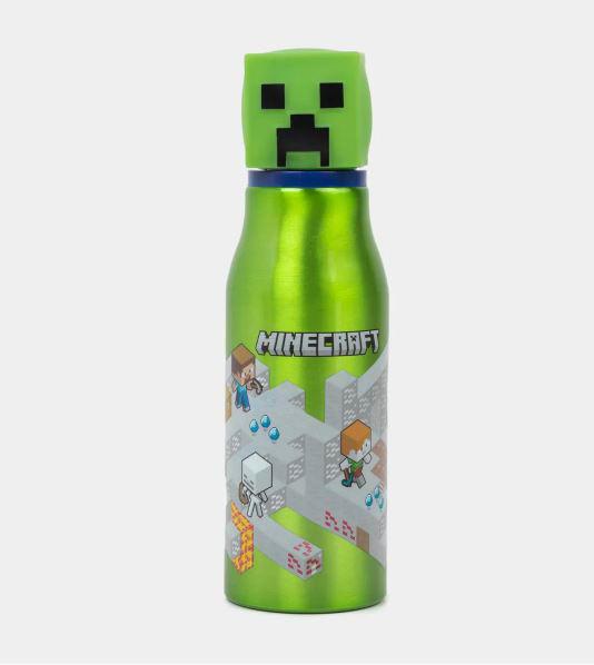 Bottiglia in Alluminio Creeper 3D Minecraft