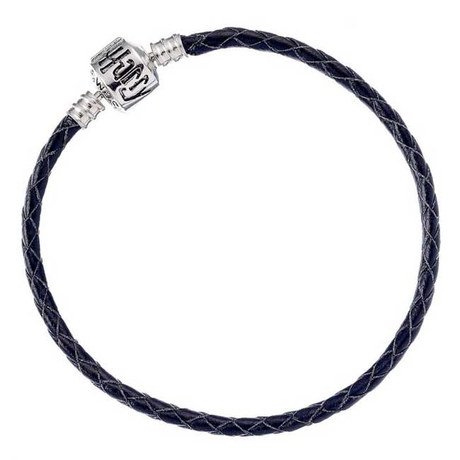 Braccialetto in pelle nera con chiusura WBE Harry Potter